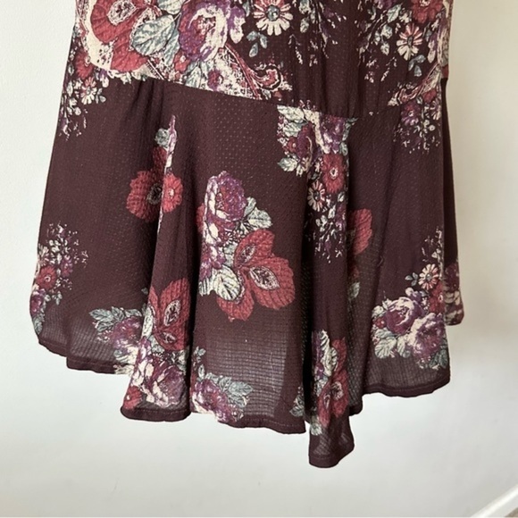 EUC Free People Intimately Free Dobby Dot Flounce Hem Slip Dress XS - Picture 3 of 13